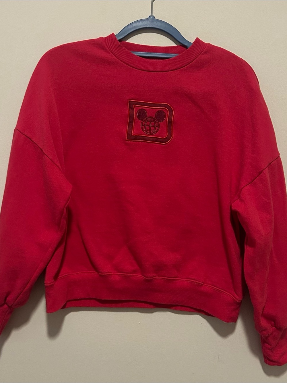 Disney Red Crewneck Sweatshirt